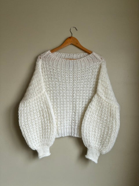 Waffle Chunky Mohair Round Neck Jumper