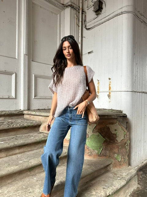 The Waffle Sleevless Top