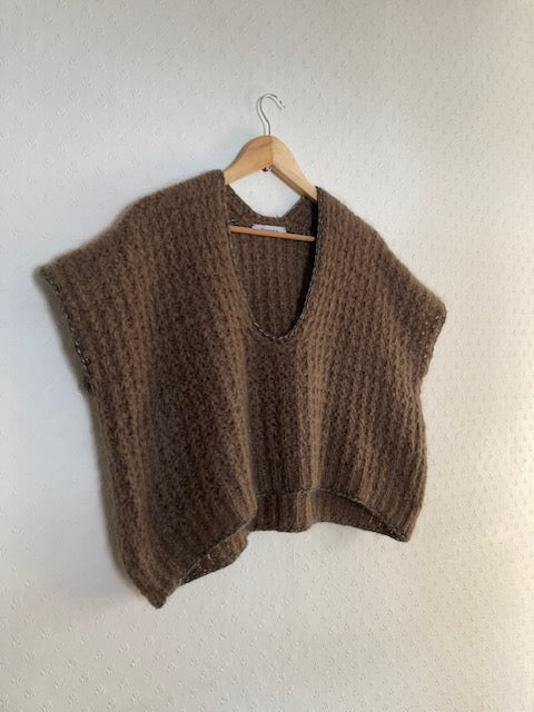 Waffle Mohair Merino Sleeveless Top